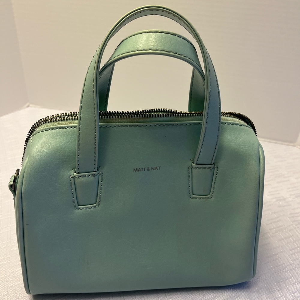 Matt & Nat Light Green Satchel Bag